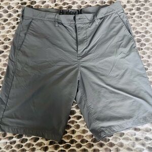 Hurley Men's Charcoal Flat Front Shorts